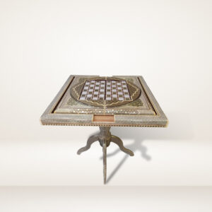 Khatamkari Table, Chair, and Chessboard Set: Code 01